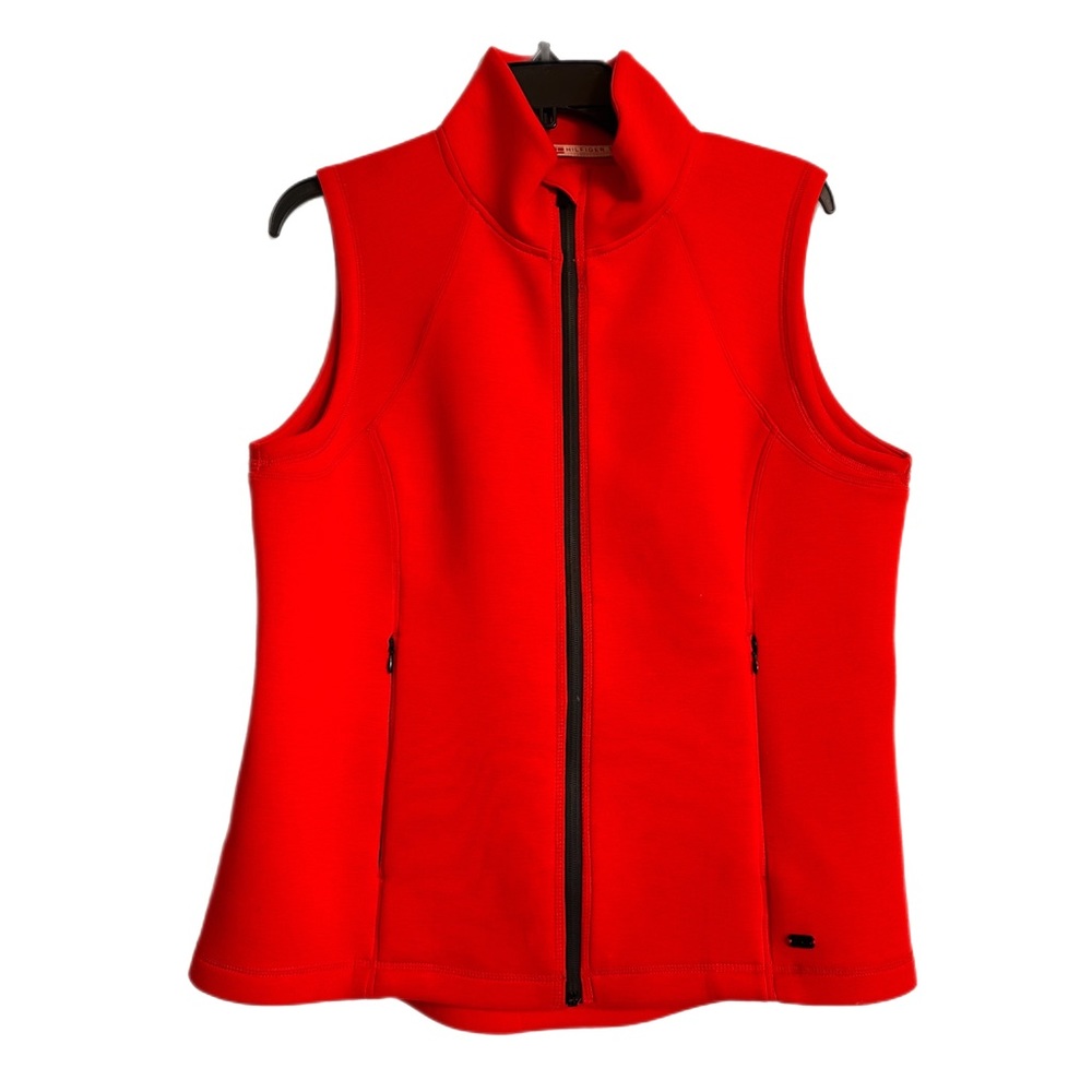 Tommy Hilfiger Red Zipper Vest
